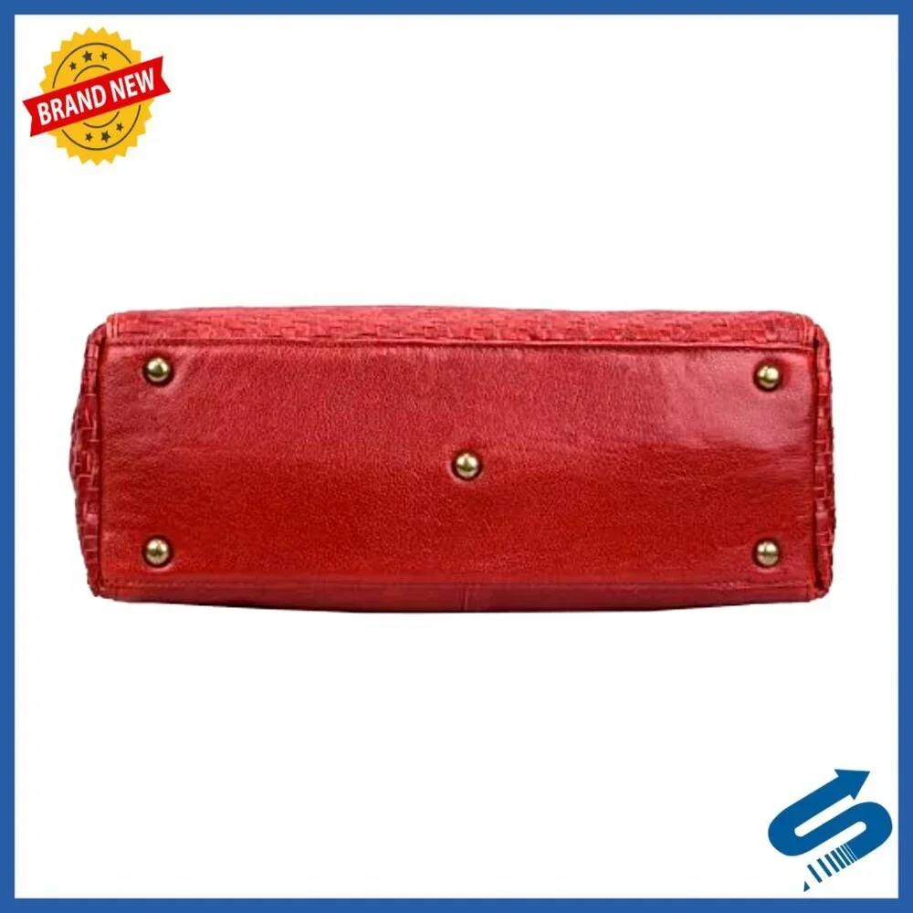 Leather Tote Bag Vintage Chic Elegant Top Handle Shoulder Bag Large Capacity